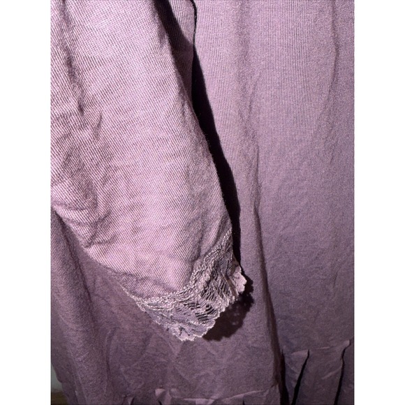Matilda Jane small purple top Lace Trim & Accents Ruffle Bottom Size S - Picture 3 of 9